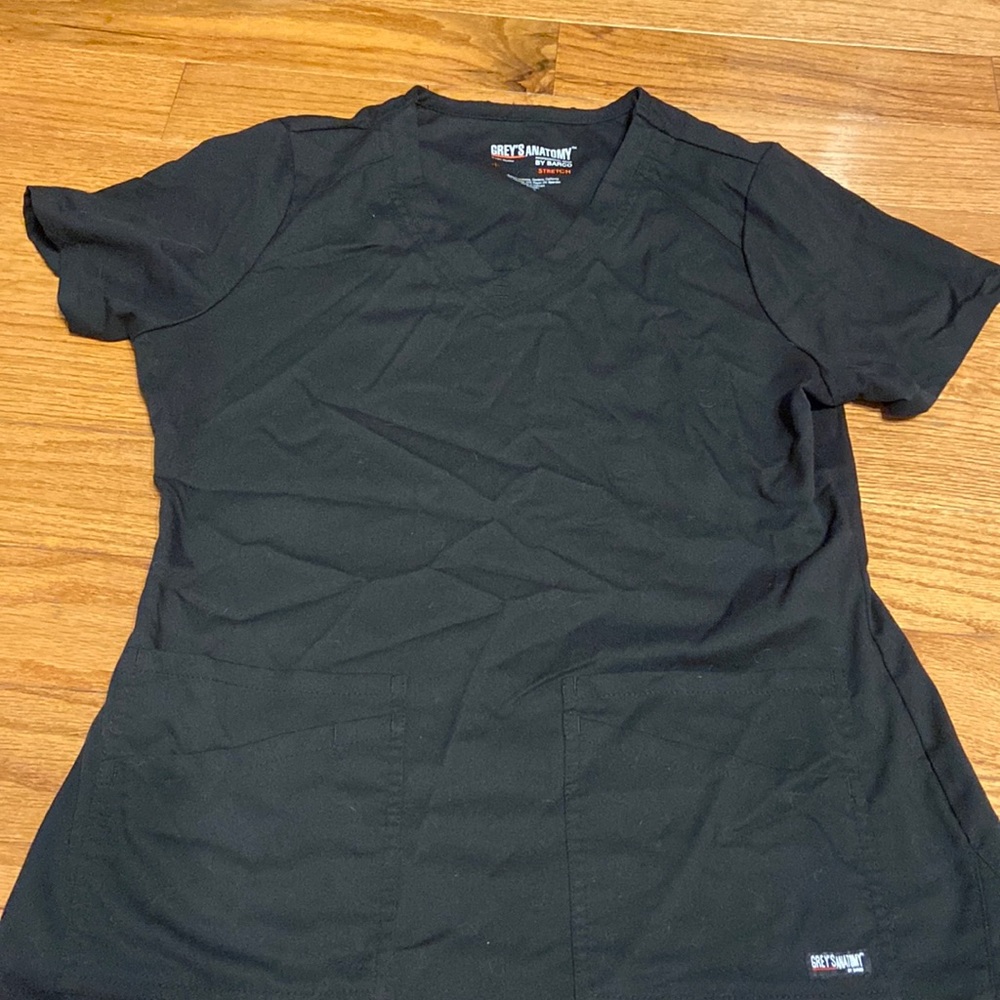 Black scrub top